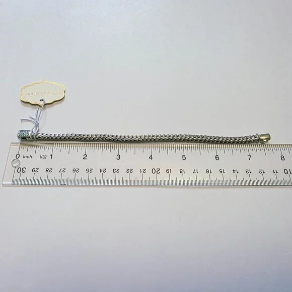 ANNIKA WITT Sterling Silver Semiprecious Stone Chain Bracelet - Picture 14 of 15